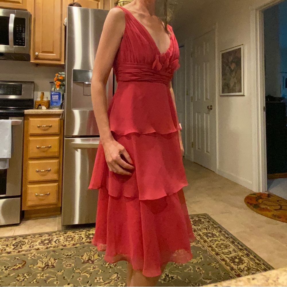 Eden Maids Bridesmaid Collection Tiered Dress Gown Size 8